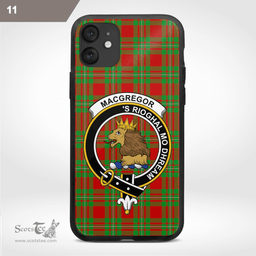 Macgregor Clan Badge Tartan Phone Case - Tartan Scottish Crest Phone Case Scottish Plaid Tartan Plaid - ScotsTee - scotstee.com