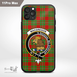 Macgregor Clan Badge Tartan Phone Case - Tartan Scottish Crest Phone Case Scottish Plaid Tartan Plaid - ScotsTee - scotstee.com