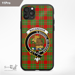 Macgregor Clan Badge Tartan Phone Case - Tartan Scottish Crest Phone Case Scottish Plaid Tartan Plaid - ScotsTee - scotstee.com