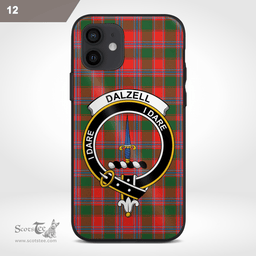 Dalzell Clan Badge Tartan Phone Case - Tartan Scottish Crest Phone Case Scottish Plaid Tartan Plaid - ScotsTee - scotstee.com