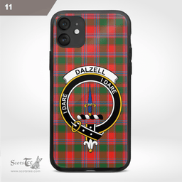 Dalzell Clan Badge Tartan Phone Case - Tartan Scottish Crest Phone Case Scottish Plaid Tartan Plaid - ScotsTee - scotstee.com