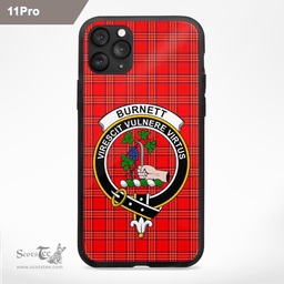 Burnett Clan Badge Tartan Phone Case - Tartan Scottish Crest Phone Case Scottish Plaid Tartan Plaid - ScotsTee - scotstee.com