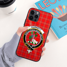 Burnett Clan Badge Tartan Phone Case - Tartan Scottish Crest Phone Case Scottish Plaid Tartan Plaid - ScotsTee - scotstee.com