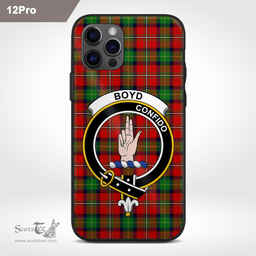 Boyd Clan Badge Tartan Phone Case - Tartan Scottish Crest Phone Case Scottish Plaid Tartan Plaid - ScotsTee - scotstee.com