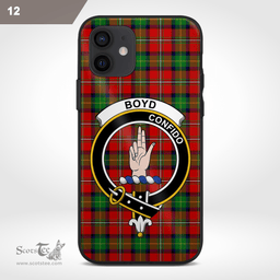 Boyd Clan Badge Tartan Phone Case - Tartan Scottish Crest Phone Case Scottish Plaid Tartan Plaid - ScotsTee - scotstee.com