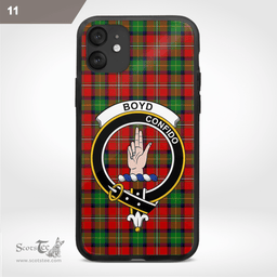 Boyd Clan Badge Tartan Phone Case - Tartan Scottish Crest Phone Case Scottish Plaid Tartan Plaid - ScotsTee - scotstee.com