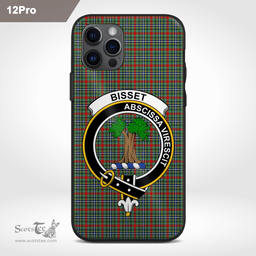 Bisset Clan Badge Tartan Phone Case - Tartan Scottish Crest Phone Case Scottish Plaid Tartan Plaid - ScotsTee - scotstee.com
