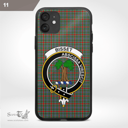 Bisset Clan Badge Tartan Phone Case - Tartan Scottish Crest Phone Case Scottish Plaid Tartan Plaid - ScotsTee - scotstee.com