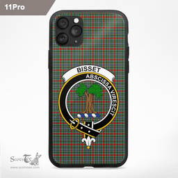 Bisset Clan Badge Tartan Phone Case - Tartan Scottish Crest Phone Case Scottish Plaid Tartan Plaid - ScotsTee - scotstee.com