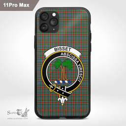 Bisset Clan Badge Tartan Phone Case - Tartan Scottish Crest Phone Case Scottish Plaid Tartan Plaid - ScotsTee - scotstee.com