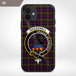 Macdonell Of Glengarry Clan Badge Tartan Phone Case - Tartan Scottish Crest Phone Case Scottish Plaid Tartan Plaid - ScotsTee - scotstee.com