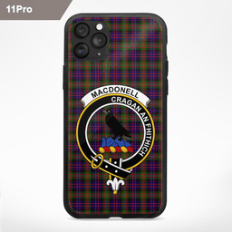 Macdonell Of Glengarry Clan Badge Tartan Phone Case - Tartan Scottish Crest Phone Case Scottish Plaid Tartan Plaid - ScotsTee - scotstee.com