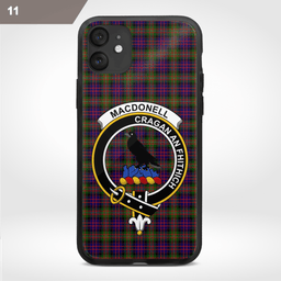 Macdonell Of Glengarry Clan Badge Tartan Phone Case - Tartan Scottish Crest Phone Case Scottish Plaid Tartan Plaid - ScotsTee - scotstee.com