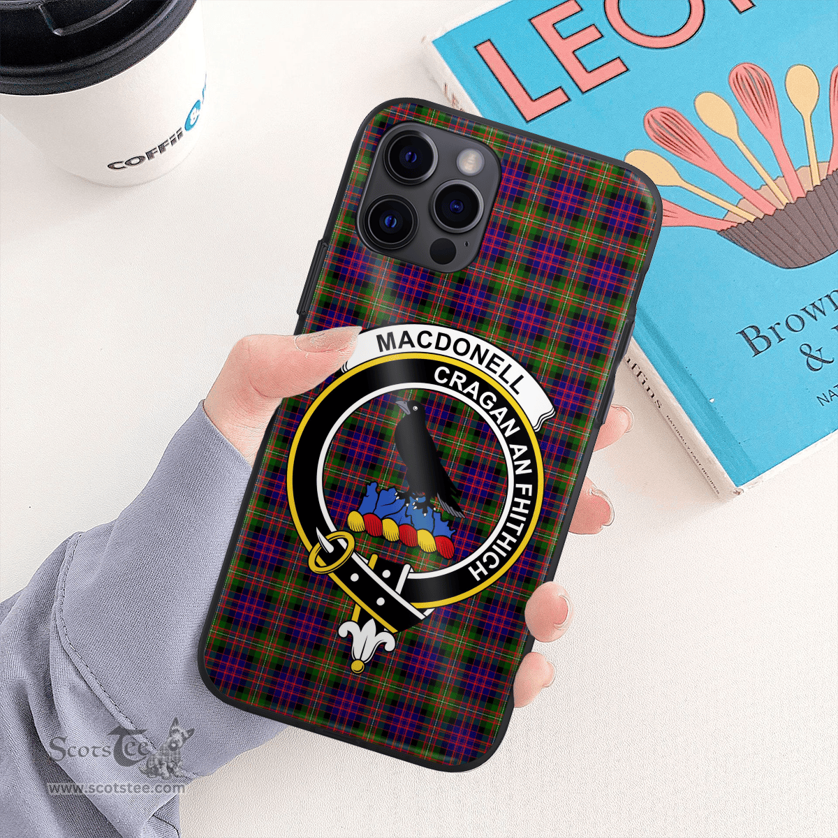 Macdonell Of Glengarry Clan Badge Tartan Phone Case - Tartan Scottish Crest Phone Case Scottish Plaid Tartan Plaid - ScotsTee - scotstee.com