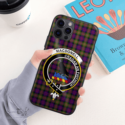 Macdonell Of Glengarry Clan Badge Tartan Phone Case - Tartan Scottish Crest Phone Case Scottish Plaid Tartan Plaid - ScotsTee - scotstee.com