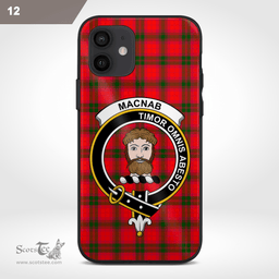 Macnab Clan Badge Tartan Phone Case - Tartan Scottish Crest Phone Case Scottish Plaid Tartan Plaid - ScotsTee - scotstee.com