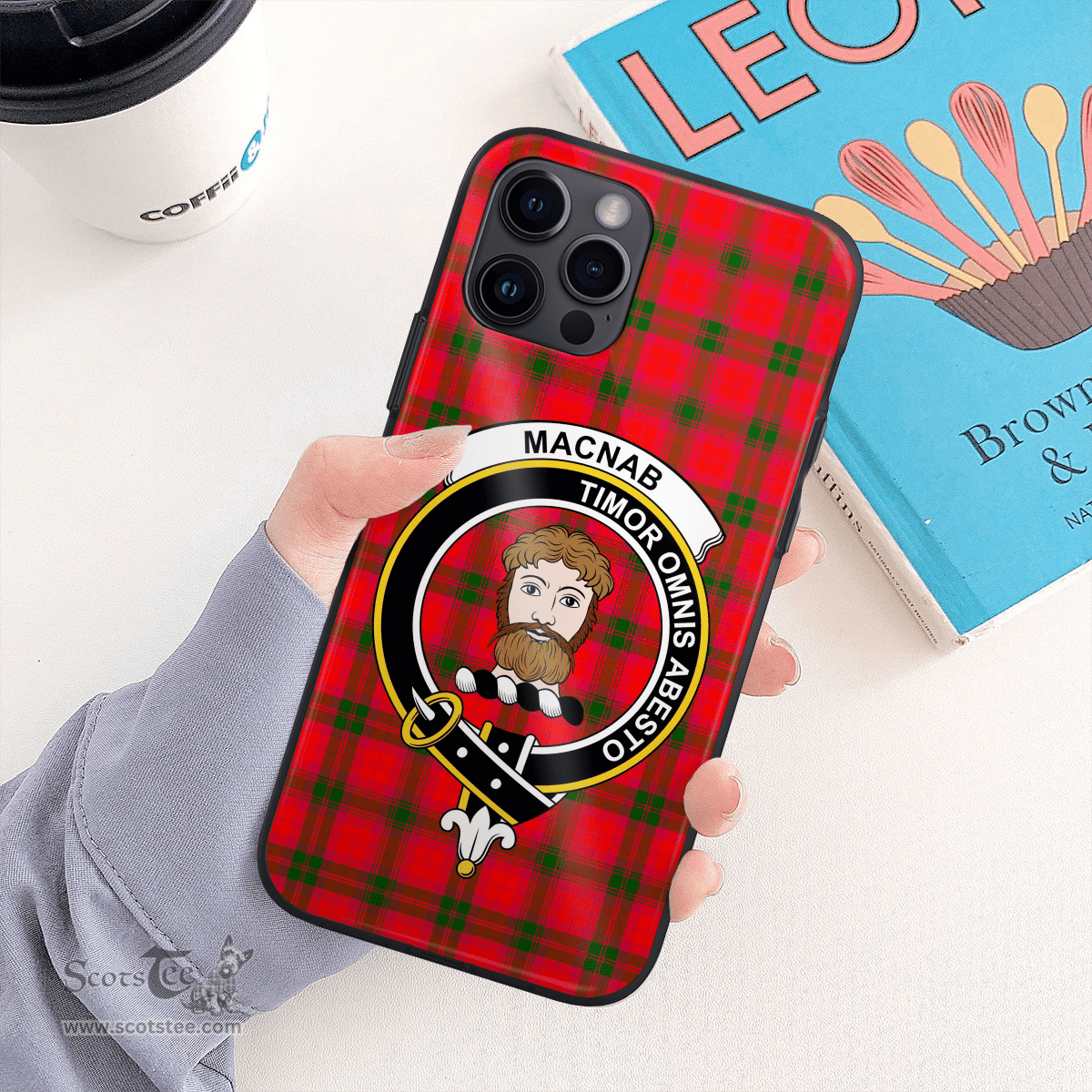 Macnab Clan Badge Tartan Phone Case - Tartan Scottish Crest Phone Case Scottish Plaid Tartan Plaid - ScotsTee - scotstee.com