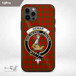 Dewar Clan Badge Tartan Phone Case - Tartan Scottish Crest Phone Case Scottish Plaid Tartan Plaid - ScotsTee - scotstee.com