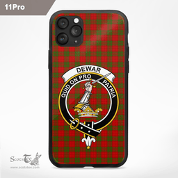 Dewar Clan Badge Tartan Phone Case - Tartan Scottish Crest Phone Case Scottish Plaid Tartan Plaid - ScotsTee - scotstee.com