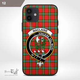 Maclaine Of Lochbuie Clan Badge Tartan Phone Case - Tartan Scottish Crest Phone Case Scottish Plaid Tartan Plaid - ScotsTee - scotstee.com
