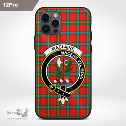 Maclaine Of Lochbuie Clan Badge Tartan Phone Case - Tartan Scottish Crest Phone Case Scottish Plaid Tartan Plaid - ScotsTee - scotstee.com