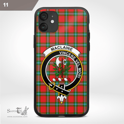 Maclaine Of Lochbuie Clan Badge Tartan Phone Case - Tartan Scottish Crest Phone Case Scottish Plaid Tartan Plaid - ScotsTee - scotstee.com