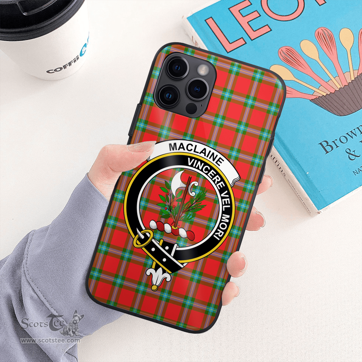 Maclaine Of Lochbuie Clan Badge Tartan Phone Case - Tartan Scottish Crest Phone Case Scottish Plaid Tartan Plaid - ScotsTee - scotstee.com