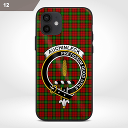 Auchinleck Or Affleck Clan Badge Tartan Phone Case - Tartan Scottish Crest Phone Case Scottish Plaid Tartan Plaid - ScotsTee - scotstee.com