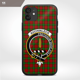 Auchinleck Or Affleck Clan Badge Tartan Phone Case - Tartan Scottish Crest Phone Case Scottish Plaid Tartan Plaid - ScotsTee - scotstee.com