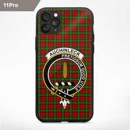 Auchinleck Or Affleck Clan Badge Tartan Phone Case - Tartan Scottish Crest Phone Case Scottish Plaid Tartan Plaid - ScotsTee - scotstee.com