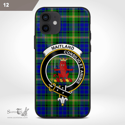 Maitland Clan Badge Tartan Phone Case - Tartan Scottish Crest Phone Case Scottish Plaid Tartan Plaid - ScotsTee - scotstee.com