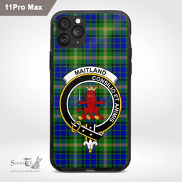 Maitland Clan Badge Tartan Phone Case - Tartan Scottish Crest Phone Case Scottish Plaid Tartan Plaid - ScotsTee - scotstee.com
