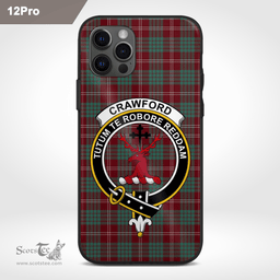 Crawford Clan Badge Tartan Phone Case - Tartan Scottish Crest Phone Case Scottish Plaid Tartan Plaid - ScotsTee - scotstee.com