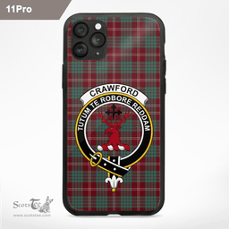Crawford Clan Badge Tartan Phone Case - Tartan Scottish Crest Phone Case Scottish Plaid Tartan Plaid - ScotsTee - scotstee.com