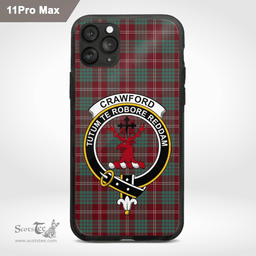 Crawford Clan Badge Tartan Phone Case - Tartan Scottish Crest Phone Case Scottish Plaid Tartan Plaid - ScotsTee - scotstee.com