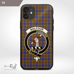 Balfour Clan Badge Tartan Phone Case - Tartan Scottish Crest Phone Case Scottish Plaid Tartan Plaid - ScotsTee - scotstee.com