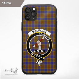 Balfour Clan Badge Tartan Phone Case - Tartan Scottish Crest Phone Case Scottish Plaid Tartan Plaid - ScotsTee - scotstee.com