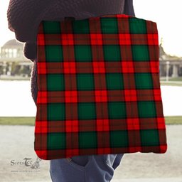 Scottish Stewart Atholl Modern Clan Tartan Tote Bag - Classic