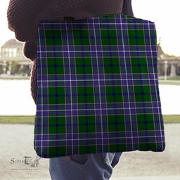 Scottish Wishart Hunting Modern Clan Tartan Tote Bag - Classic
