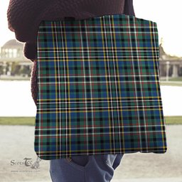 Scottish SCOTT GREEN ANCIENT Clan Tartan Tote Bag - Classic