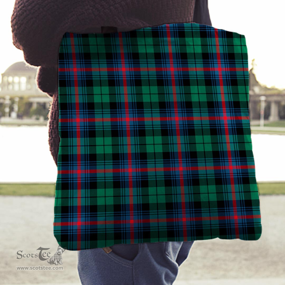 Scottish Urquhart Broad Red Ancient Clan Tartan Tote Bag - Classic