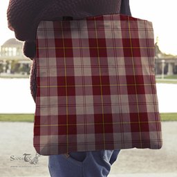 Scottish Cunningham Burgundy Dancers Clan Tartan Tote Bag - Classic