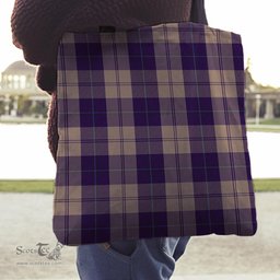 Scottish Cunningham Dress Blue Dancers Clan Tartan Tote Bag - Classic