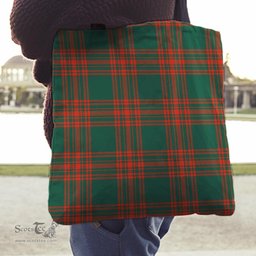 Scottish Menzies Green Ancient Clan Tartan Tote Bag - Classic