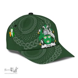 Irish Aries Coat Of Arms - Irish Family Crest St Patrick's Day Irish Cap