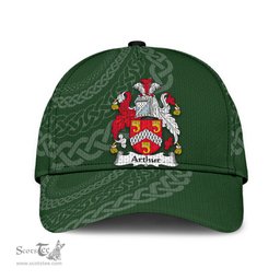 Irish Arthur Coat Of Arms - Irish Family Crest St Patrick's Day Irish Cap