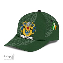Irish Atkinson Coat Of Arms - Irish Family Crest St Patrick's Day Irish Cap