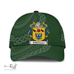 Irish Atkinson Coat Of Arms - Irish Family Crest St Patrick's Day Irish Cap