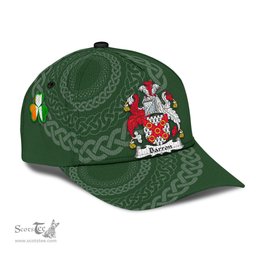 Irish Barron Coat Of Arms - Irish Family Crest St Patrick's Day Irish Cap