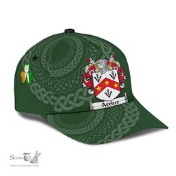 Irish Archer Coat Of Arms - Irish Family Crest St Patrick's Day Irish Cap